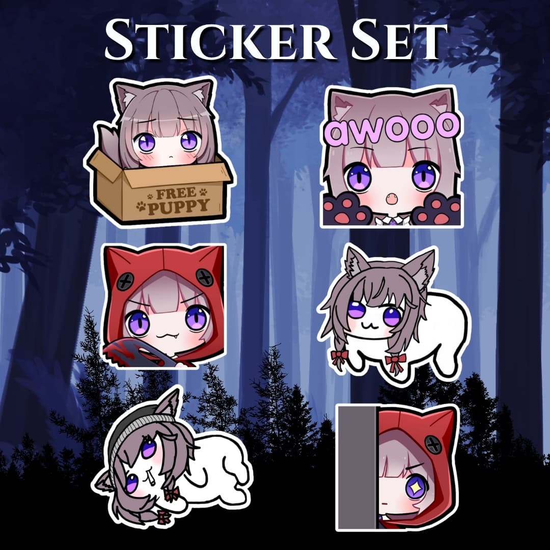 Nokko - Midnight Forest Sticker Pack
